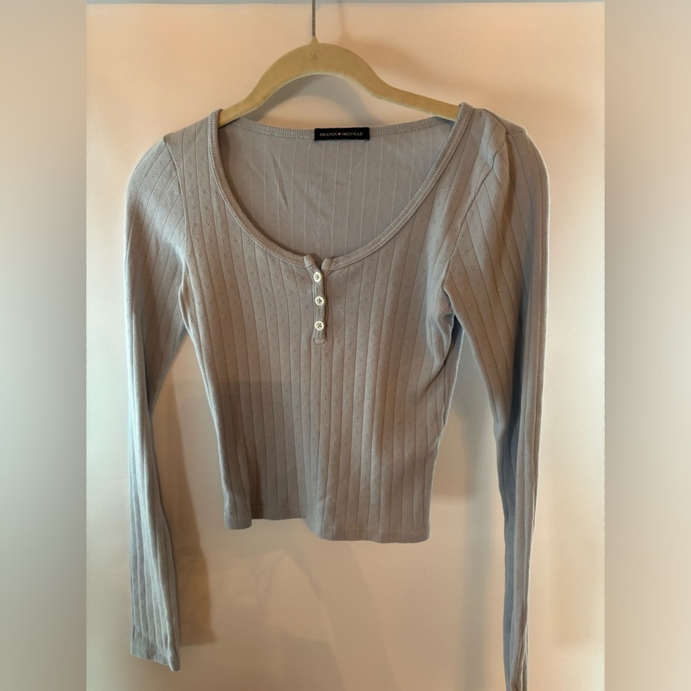 Light Blue Brandy Melville Long Sleeve